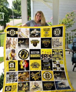 Boston Bruins Quilt Blanket L98