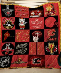 Calgary Flames 2 Quilt Blanket L98