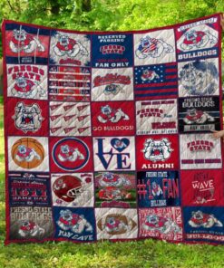Fresno State Bulldogs 1 Quilt Blanket L98
