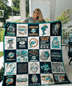 Miami Dolphins Quilt Blanket L98