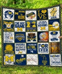 Michigan Wolverines 1 Quilt Blanket L98