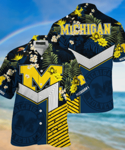 Michigan Wolverines Hawaiian Shirt L98