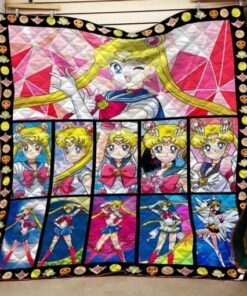 Sailor Moon 2 Quilt Blanket t