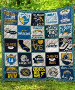 Los Angeles Chargers 1 Quilt Blanket L98