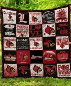 Louisville Cardinals 1 Quilt Blanket L98