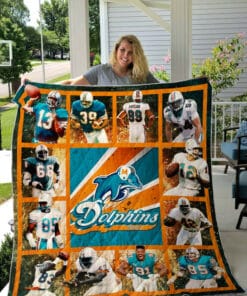 Miami Dolphins 1 Quilt Blanket t