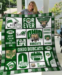 Ohio Bobcats 2 Blanket Quilt