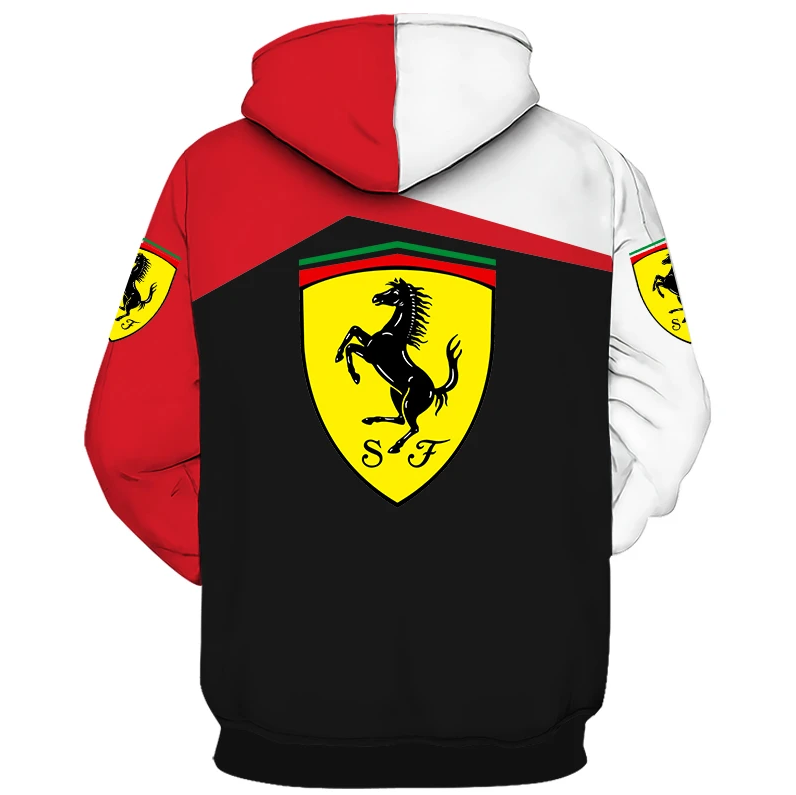 Ferrari Hoodie Zip Hoodie 3D - Lionteez
