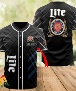 Miller Lite 2 Baseball Jersey Shirt