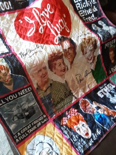 I Love Lucy 3 Quilt Blanket L98 photo review
